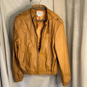 Men's Tan Bomber Jacket